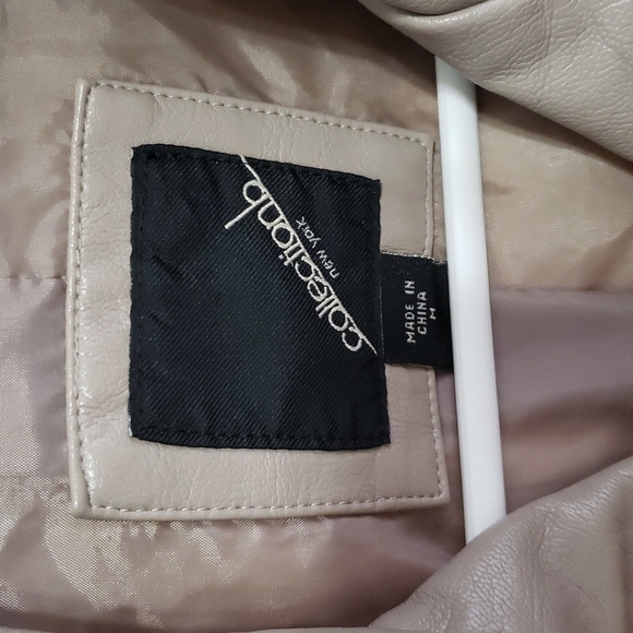 Nwt Collectionb New York, Moto Jacket, Color Mink, Size M - Picture 4 of 12